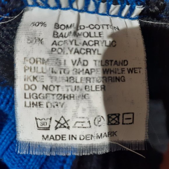 Skovhuus Women's Knit Sweater Blue Black Colour Blocked Size XXL - Picture 4 of 5